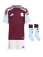 Aston Villa Amadou Onana #24 Domácí dres pro děti 2024-25 Krátký Rukáv (+ trenýrky)